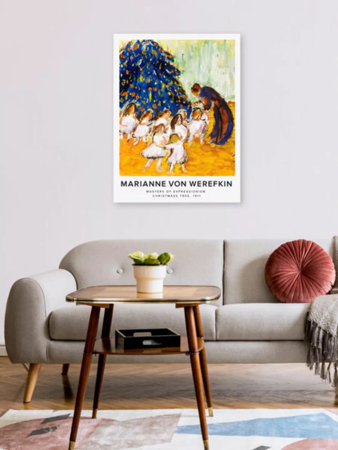 Poster / Leinwandbild - Marianne Von Werefkin: Weihnachtsbaum günstig online kaufen