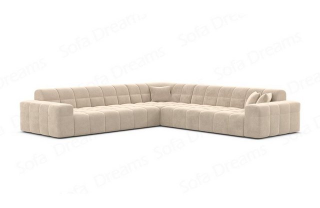 Sofa Dreams Ecksofa Polsterstoff Ecksofa Samt Modern Eckcouch Ibiza L Form günstig online kaufen