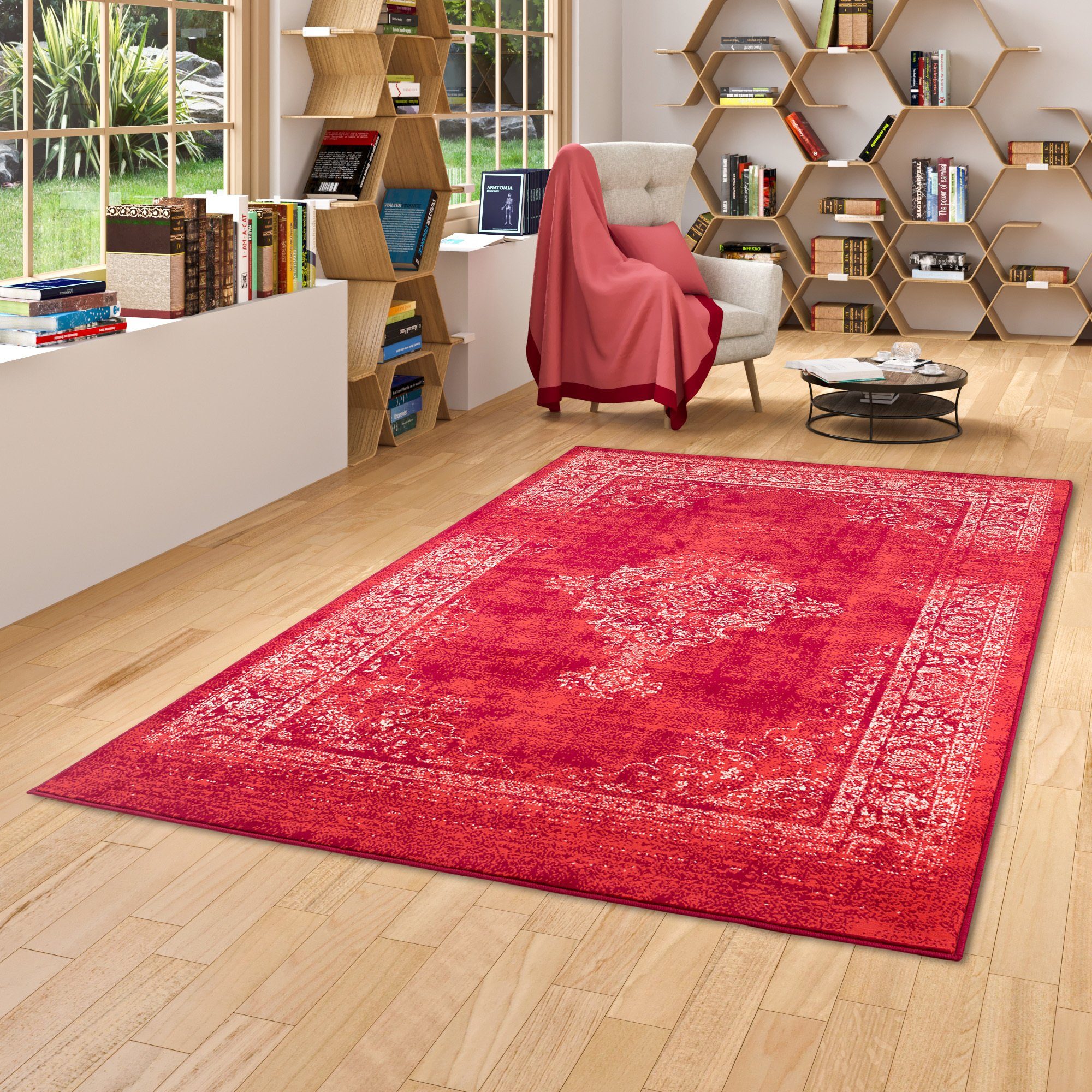Pergamon Designteppich Designer Kurzflor Teppich Moderne günstig online kaufen