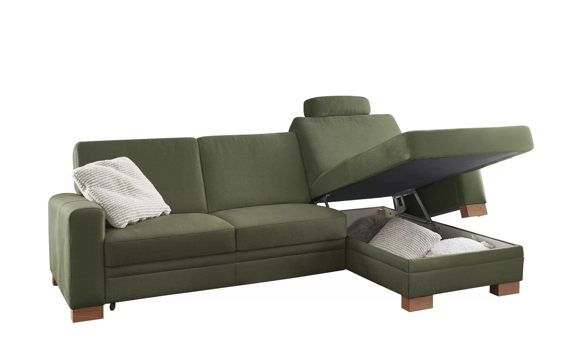 meinSofa Ecksofa  Uli-S ¦ grün ¦ Maße (cm): B: 270 H: 90 T: 258 Polstermöbe günstig online kaufen