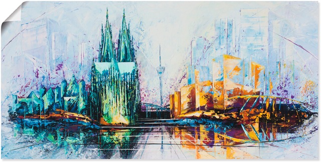 Artland Poster "Kölner Dom Skyline 6", Deutschland, (1 St.), als Alubild, L günstig online kaufen