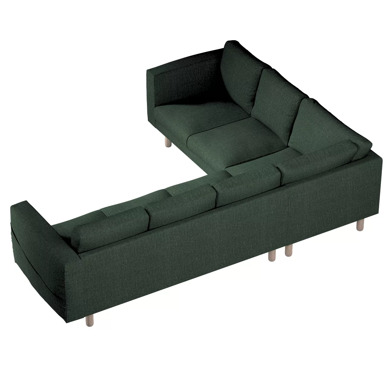 Bezug für Norsborg 5-Sitzer Ecksofa, dunkelgrün, Norsborg 5-Sitzer Ecksofab günstig online kaufen