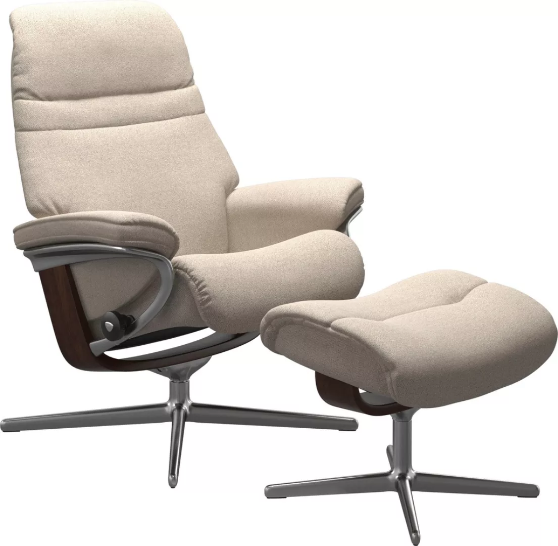 Stressless Fußhocker "Sunrise", mit Cross Base, Größe S, M & L, Holzakzent günstig online kaufen