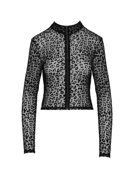 Noir Handmade Langarmshirt Langarmjacke F289 Leopardenflock Top Langarmshir günstig online kaufen