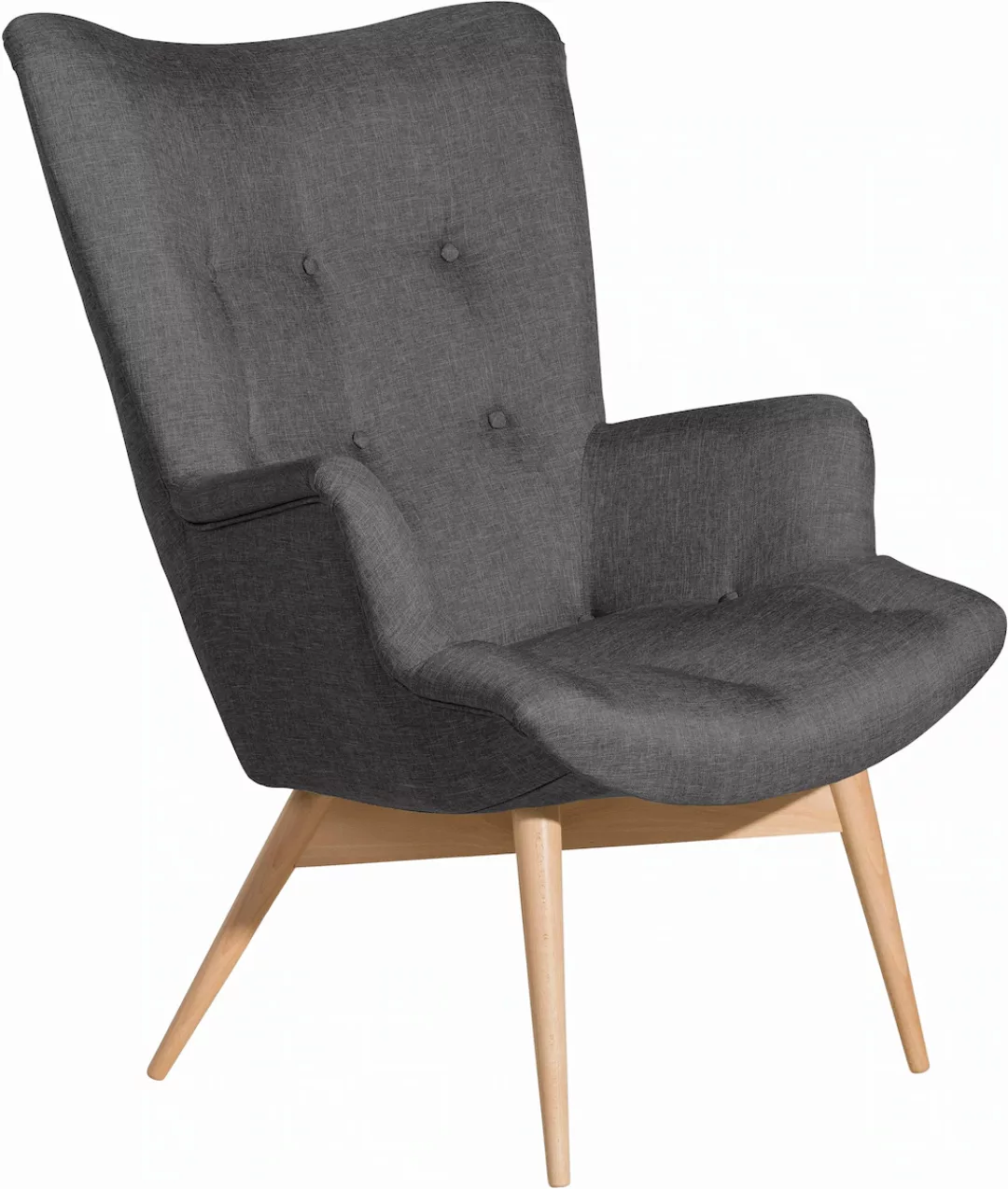 Max Winzer® Sessel »Arne«, in Schalenform, im Retrolook, Hochlehner günstig online kaufen