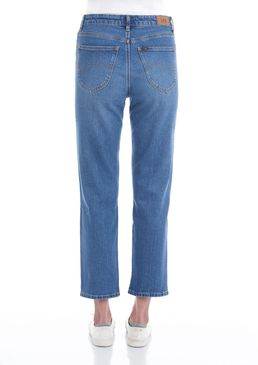 Lee Damen Jeans Carol - Straight Fit - Blau - Worn Iris günstig online kaufen