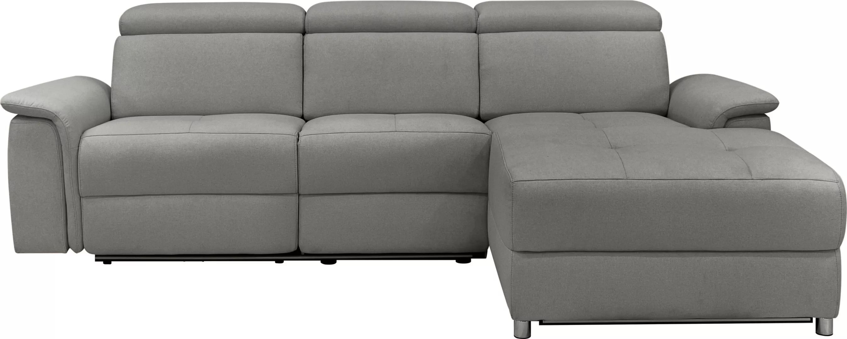 Places of Style Ecksofa »Pareli, L-Form, 259cm,m. Recamiere, Echtleder, Kun günstig online kaufen