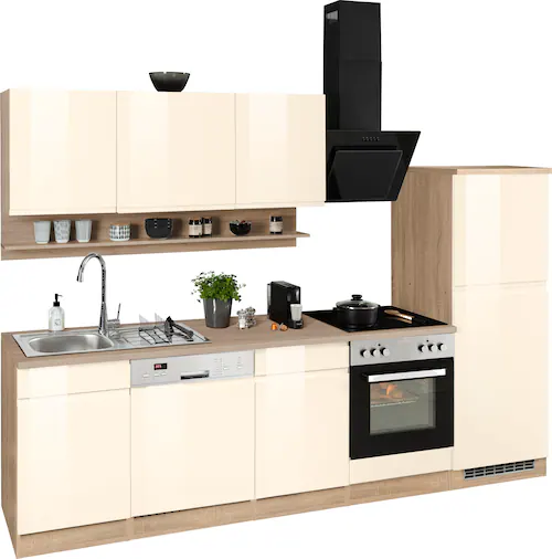 KOCHSTATION Küchenzeile "KS-Virginia", Breite 280 cm, wahlweise mit E-Gerät günstig online kaufen