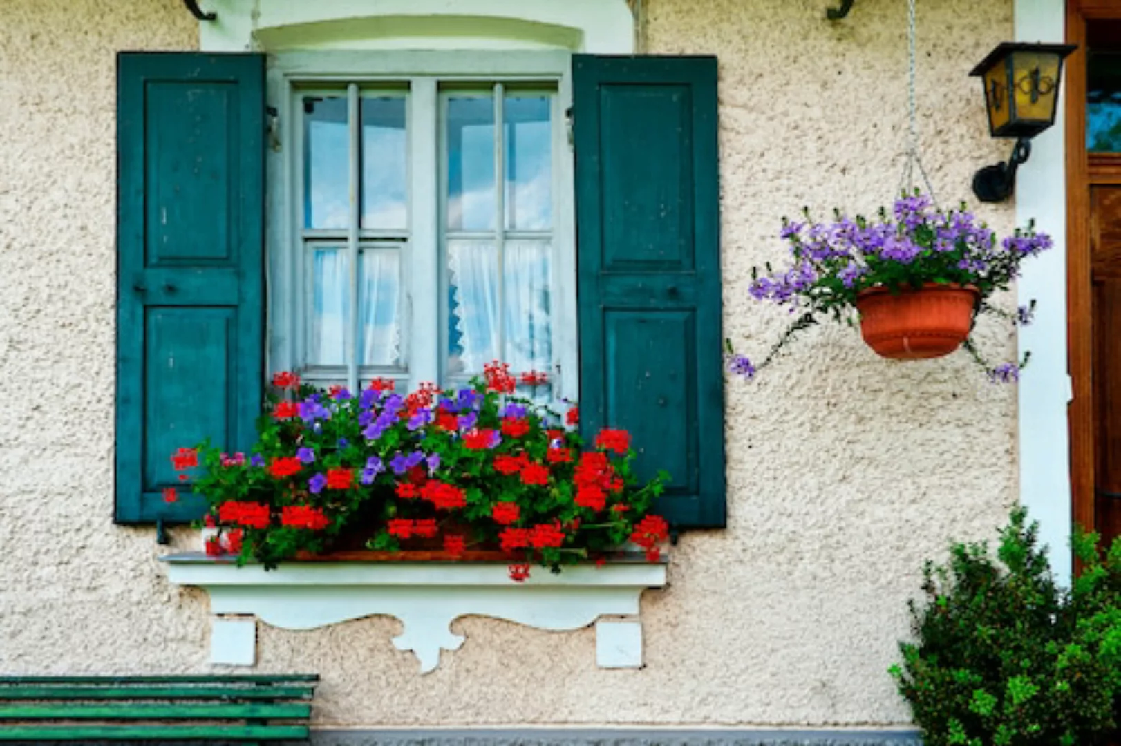Papermoon Fototapete »Bavarian Window«, matt günstig online kaufen