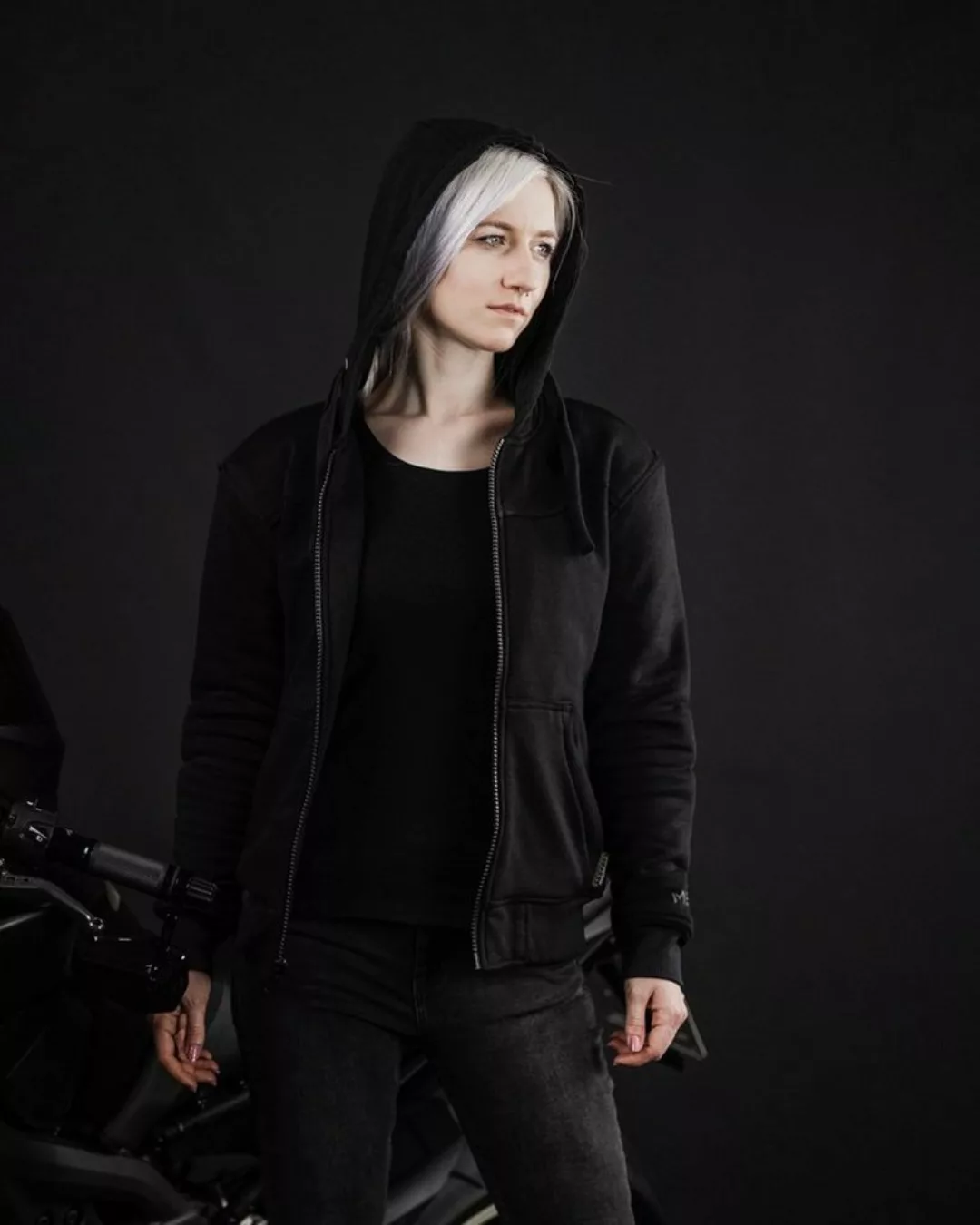 Merlin Motorradjacke Vixen Damen Motorrad Zip Hoodie Jacke günstig online kaufen