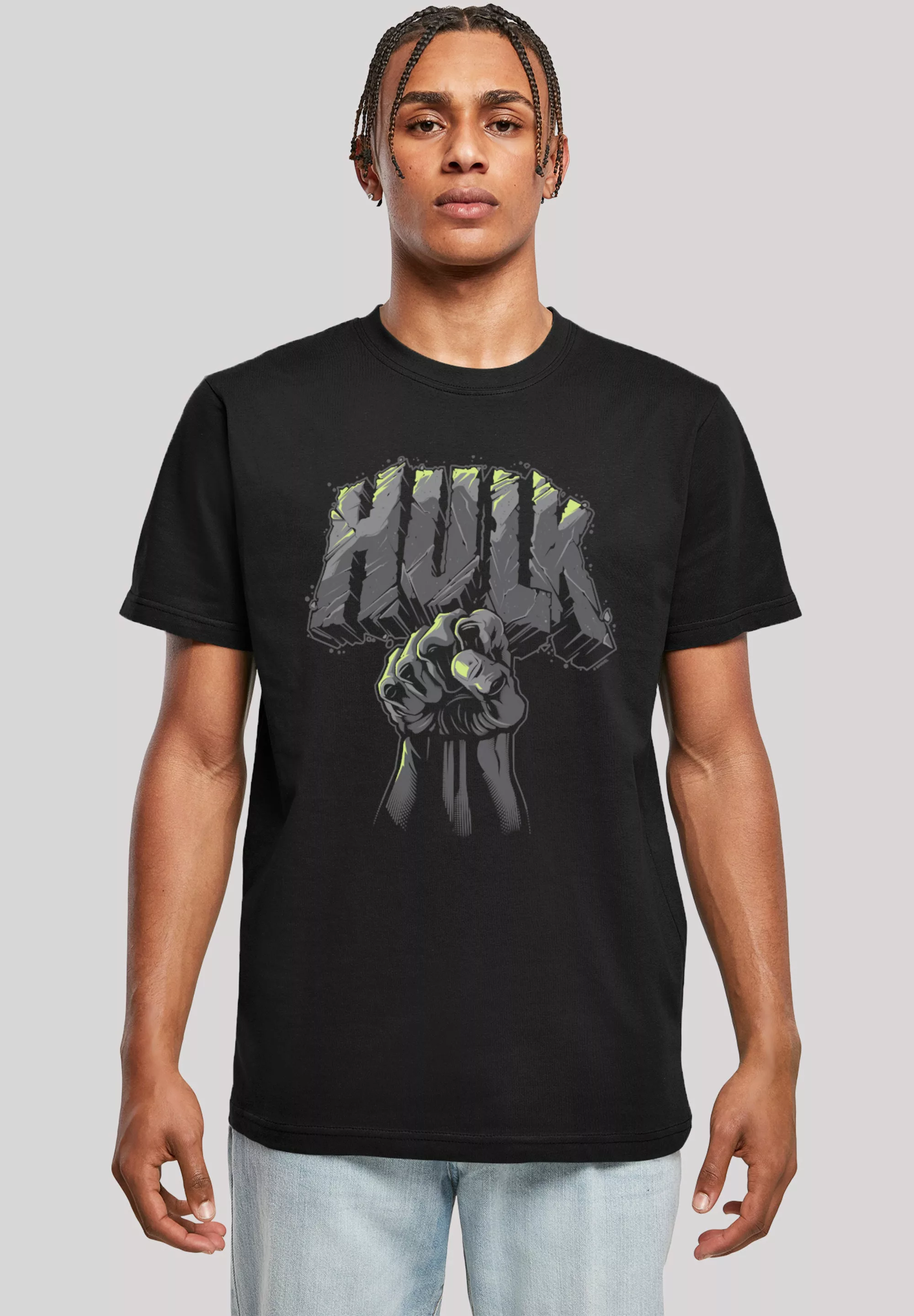 F4NT4STIC T-Shirt "Marvel Superhelden Hulk Punch Logo", Print günstig online kaufen