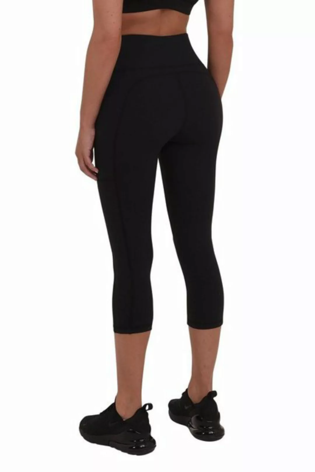 TCA Leggings TCA Damen Equilibrium Capri Leggings mit Seitentasche - Schwar günstig online kaufen