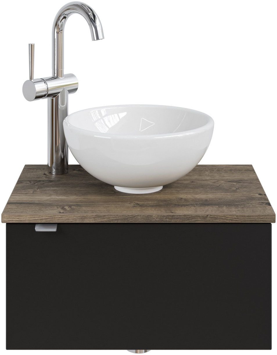 Saphir Waschtisch "Serie 6915 Waschschale mit Unterschrank für Gästebad, Gä günstig online kaufen