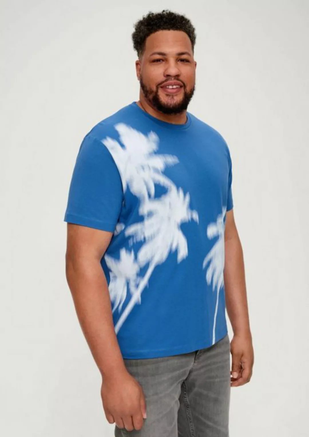 s.Oliver Kurzarmshirt T-Shirt aus Baumwollstretch günstig online kaufen