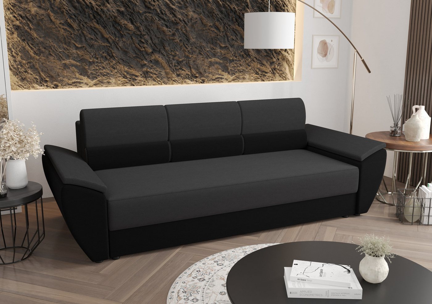 ALTDECOR Sofa REB-BIS, Couch mit Schlaffunktion, Bettkasten, Wohnzimmer günstig online kaufen