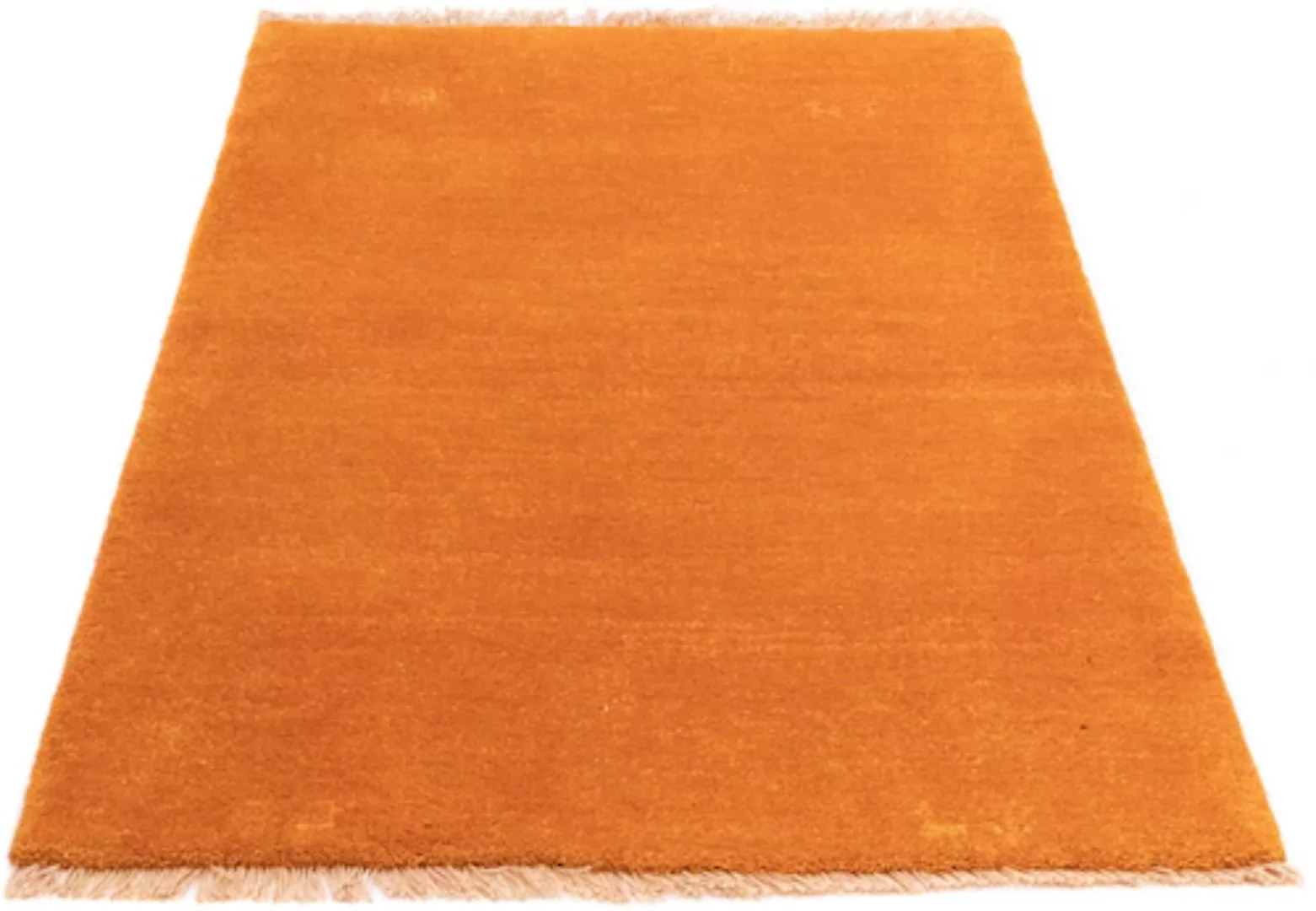 morgenland Wollteppich »Gabbeh Teppich handgeknüpft gold«, rechteckig günstig online kaufen