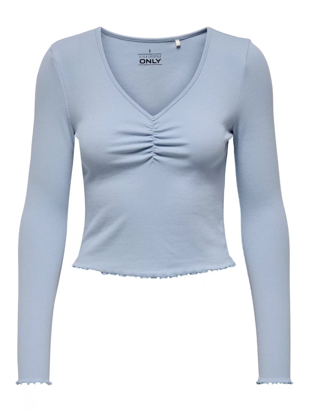 ONLY Langarmshirt "ONLBETTY L/S V-NECK TOP CC JRS" günstig online kaufen