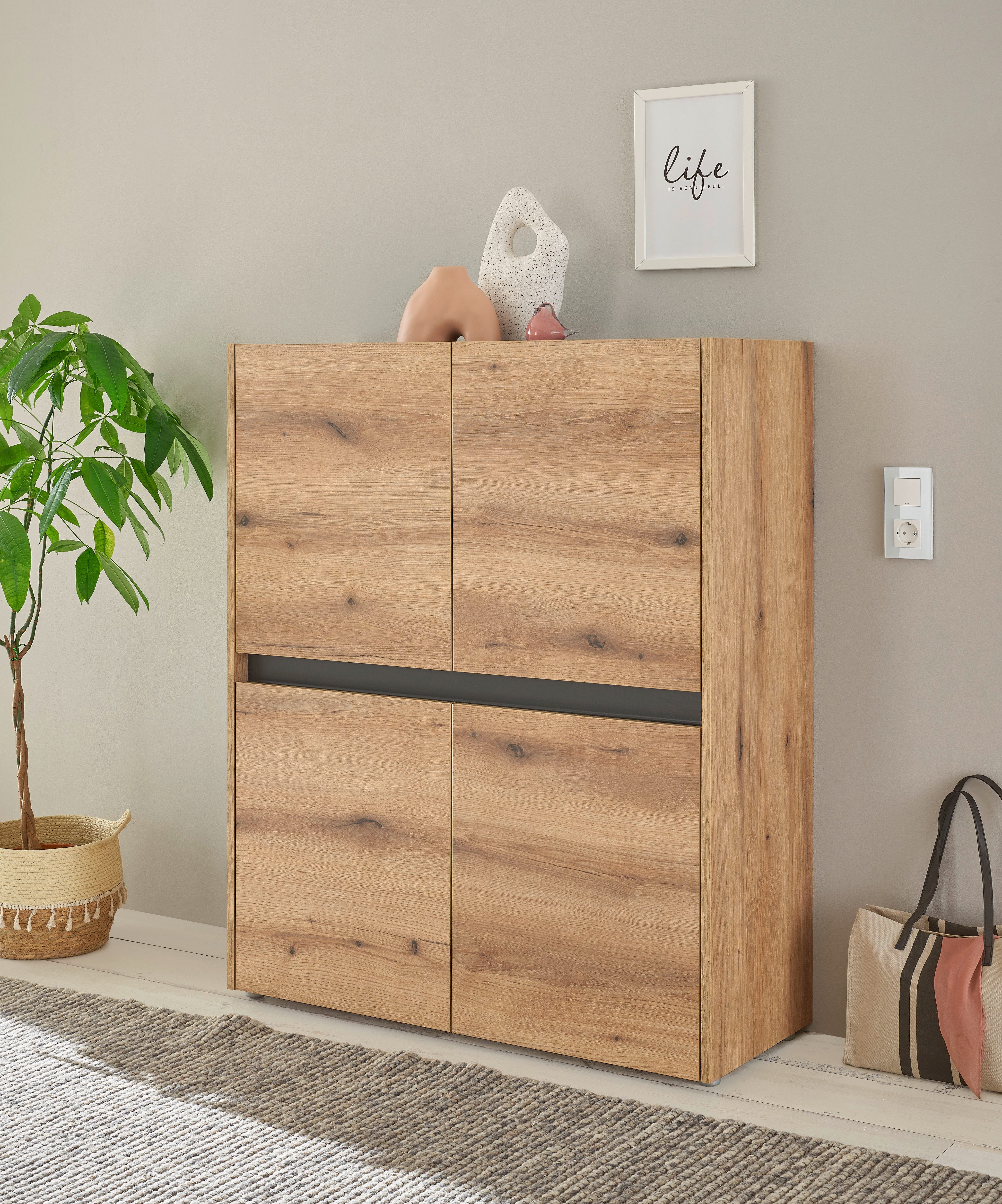 INOSIGN Highboard "City/Giron, moderner Schrank, Kommode, Stauraumschrank, günstig online kaufen