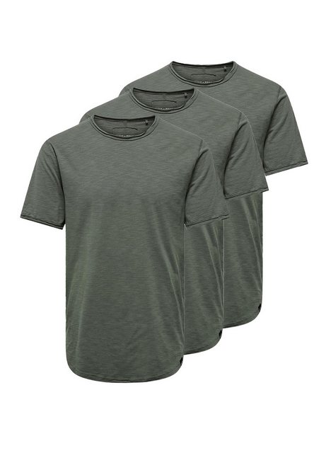 ONLY & SONS T-Shirt 3er Pack ONSBENNE (Spar-Set, 3-tlg) T-Shirt - Baumwolle günstig online kaufen