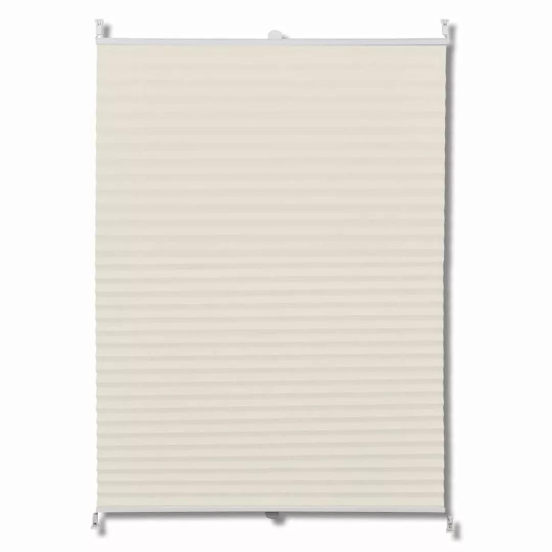 Plissee Faltrollo Rollo Plisseerollo 100x150cm Creme günstig online kaufen