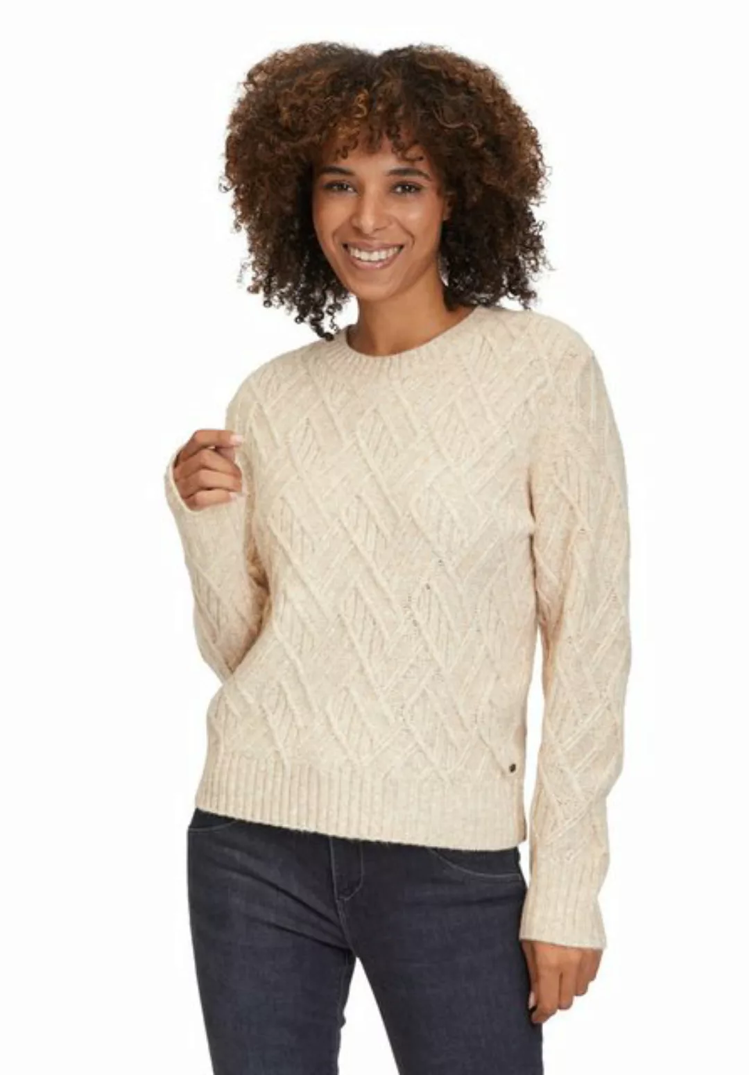 Betty&Co Strickpullover Betty & Co Strickpullover mit Rundhalsausschnitt (1 günstig online kaufen