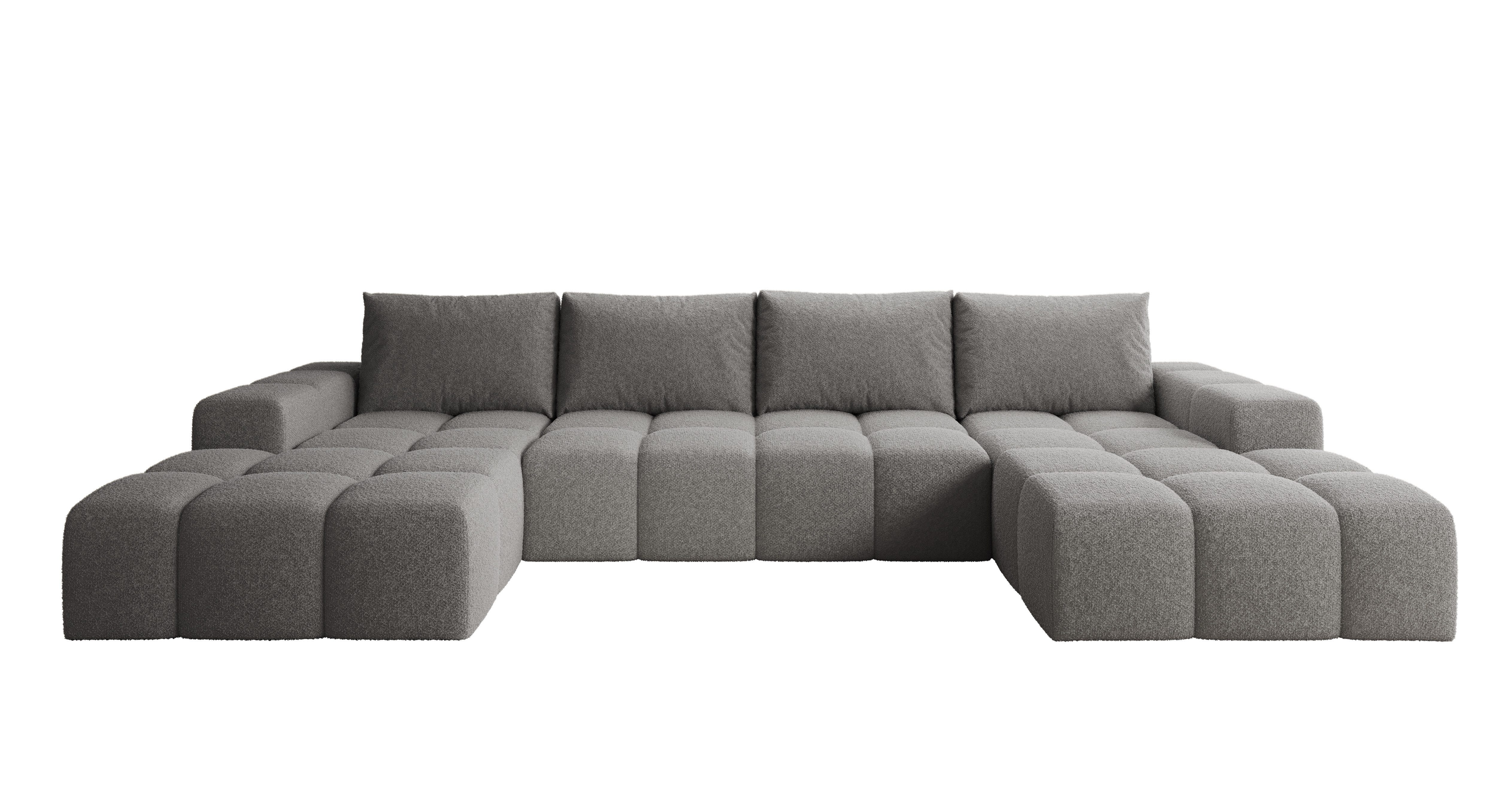 PROMETO Möbel Ecksofa Couch U-Form, Sofa günstig online kaufen