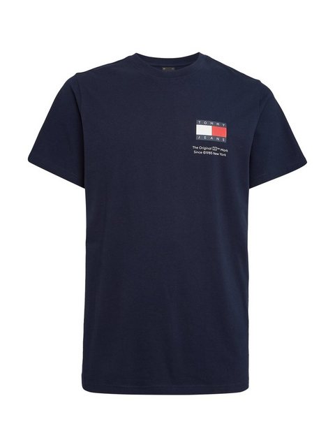 Tommy Jeans T-Shirt TJM SLIM ESSENTIAL FLAG TEE EXT mit Rundhalsausschnitt günstig online kaufen