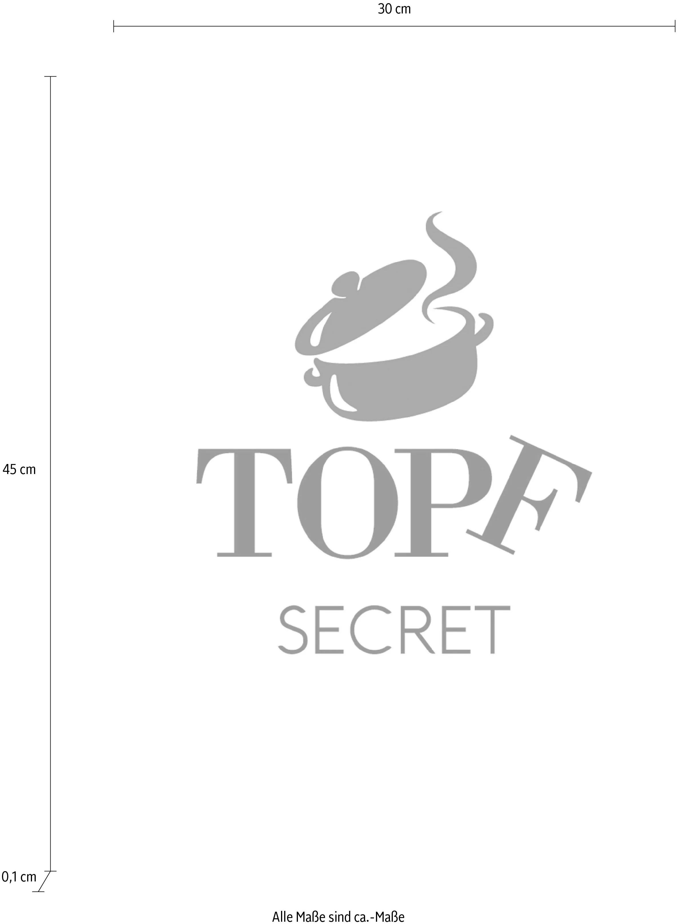 queence Wanddekoobjekt "TOPF SECRET" günstig online kaufen
