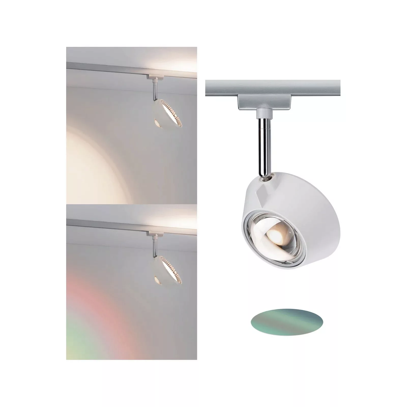 Paulmann URail LED-Spot Sabik chrom matt, dimmbar günstig online kaufen