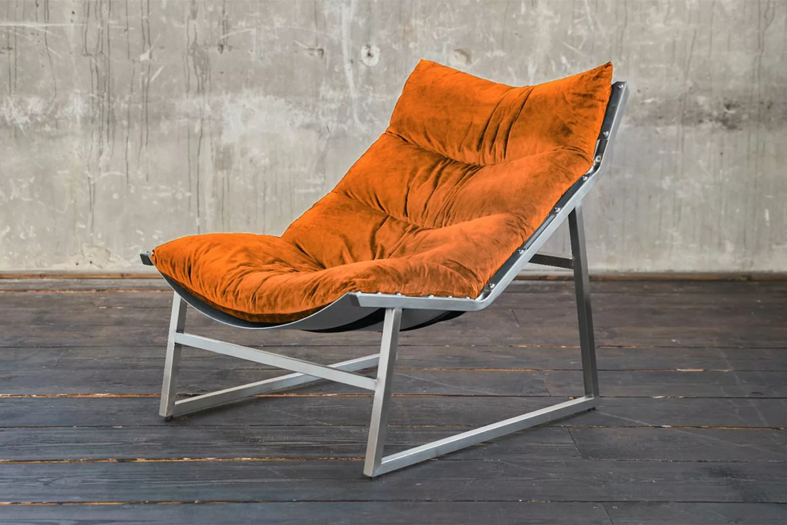 KAWOLA Relaxsessel SIRO Sessel Stoff orange (B/H/T) 70x78x125cm günstig online kaufen