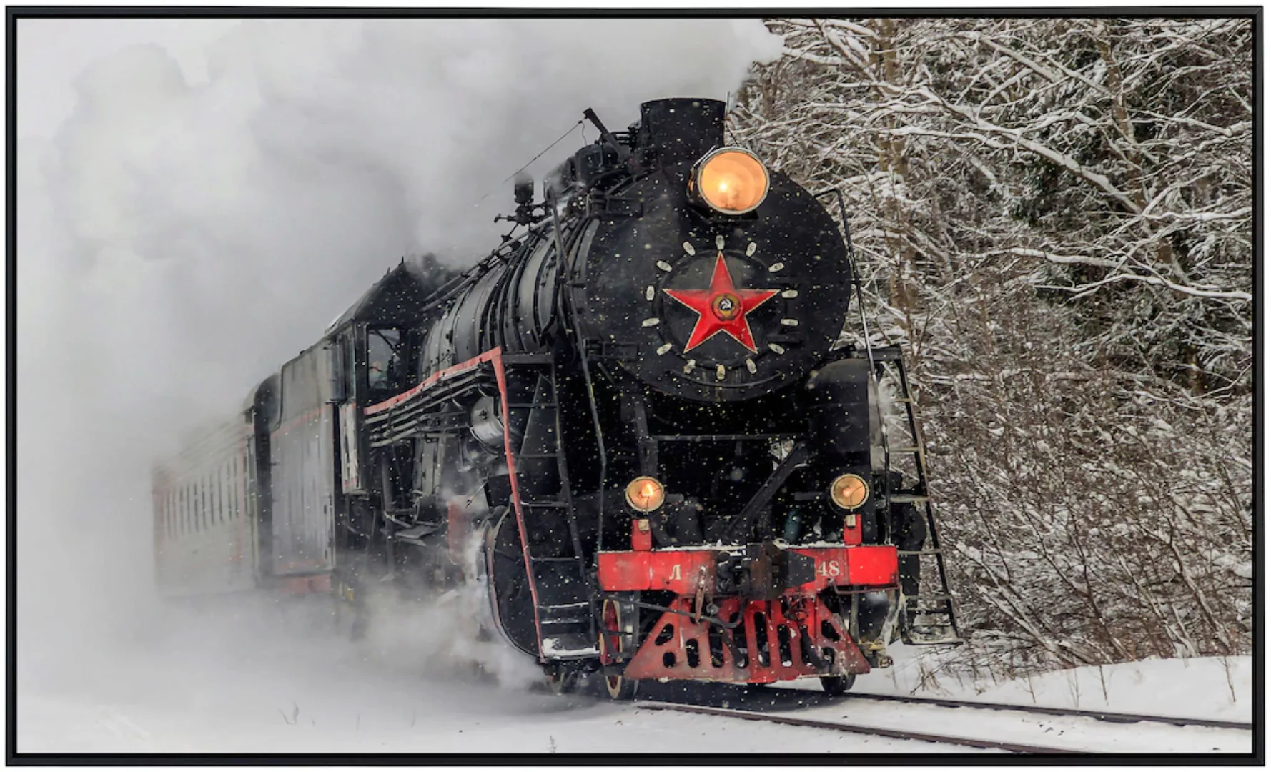 Papermoon Infrarotheizung »Alte Dampflokomotive«, sehr angenehme Strahlungs günstig online kaufen