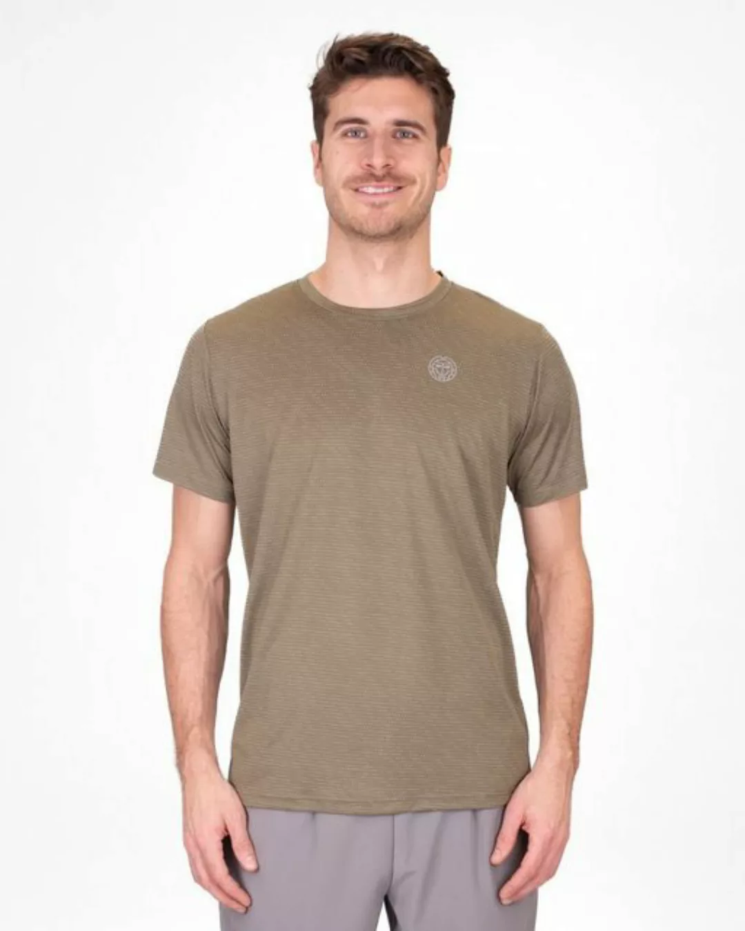 BIDI BADU Tennisshirt Crew Funktionsshirt für Herren in grau günstig online kaufen