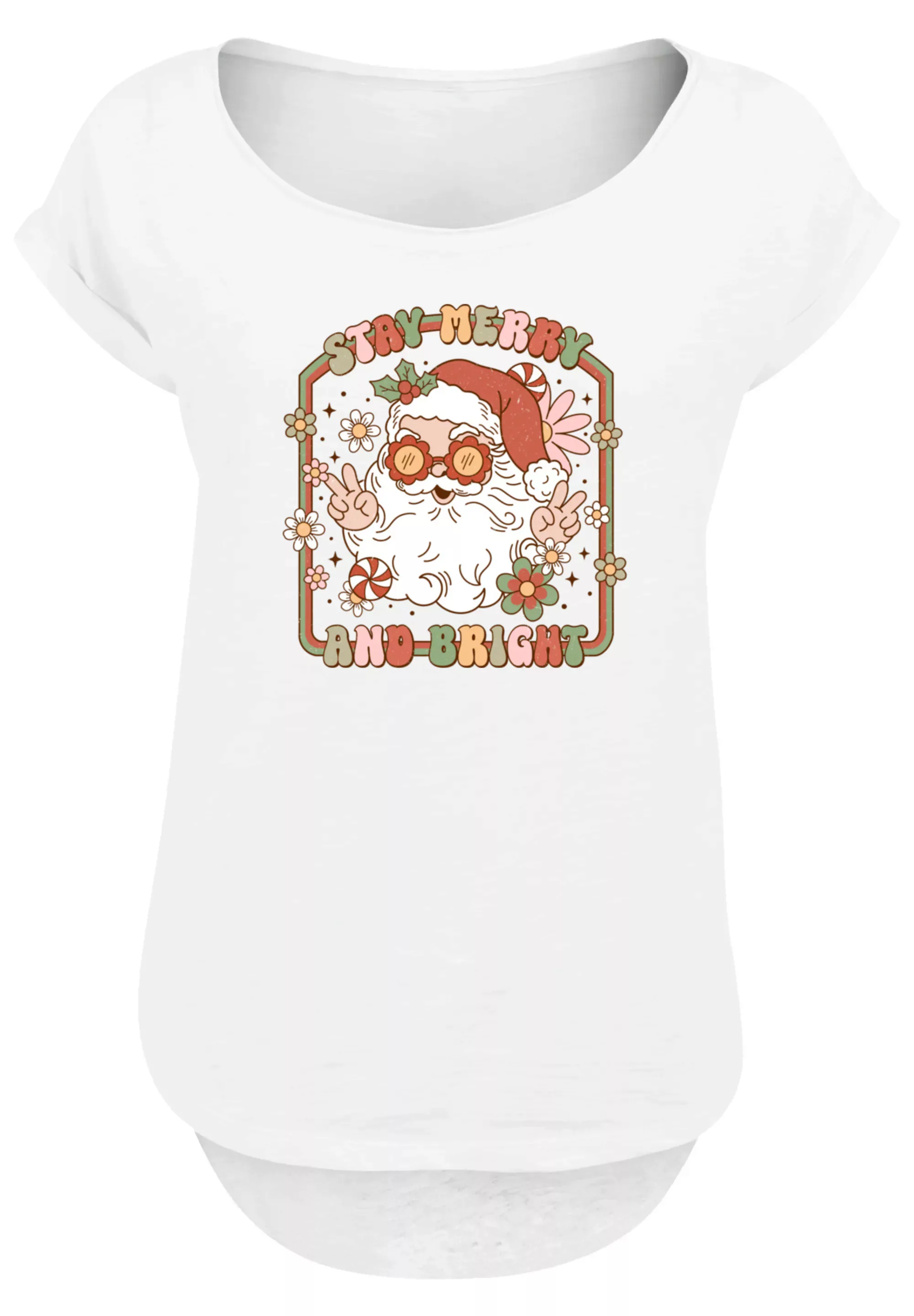 F4NT4STIC T-Shirt "Stay Merry And Bright Hippie Santa", Premium Qualität, W günstig online kaufen