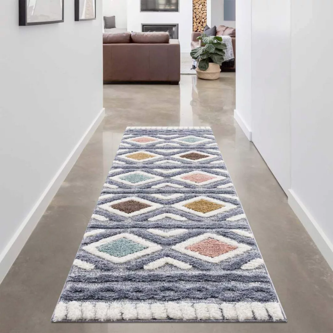 Carpet City Hochflor-Teppich »Focus 3382, Boho-Style«, rechteckig, 20 mm Hö günstig online kaufen