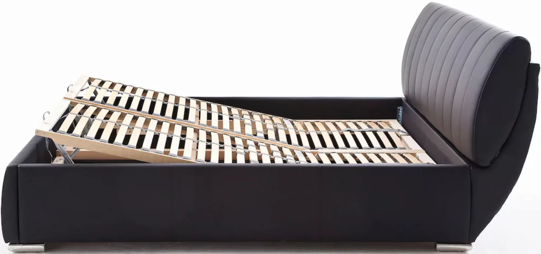 meise.möbel Bettgestell Meise Möbel Bern Polsterbett Metallfuß mit Chromopt günstig online kaufen