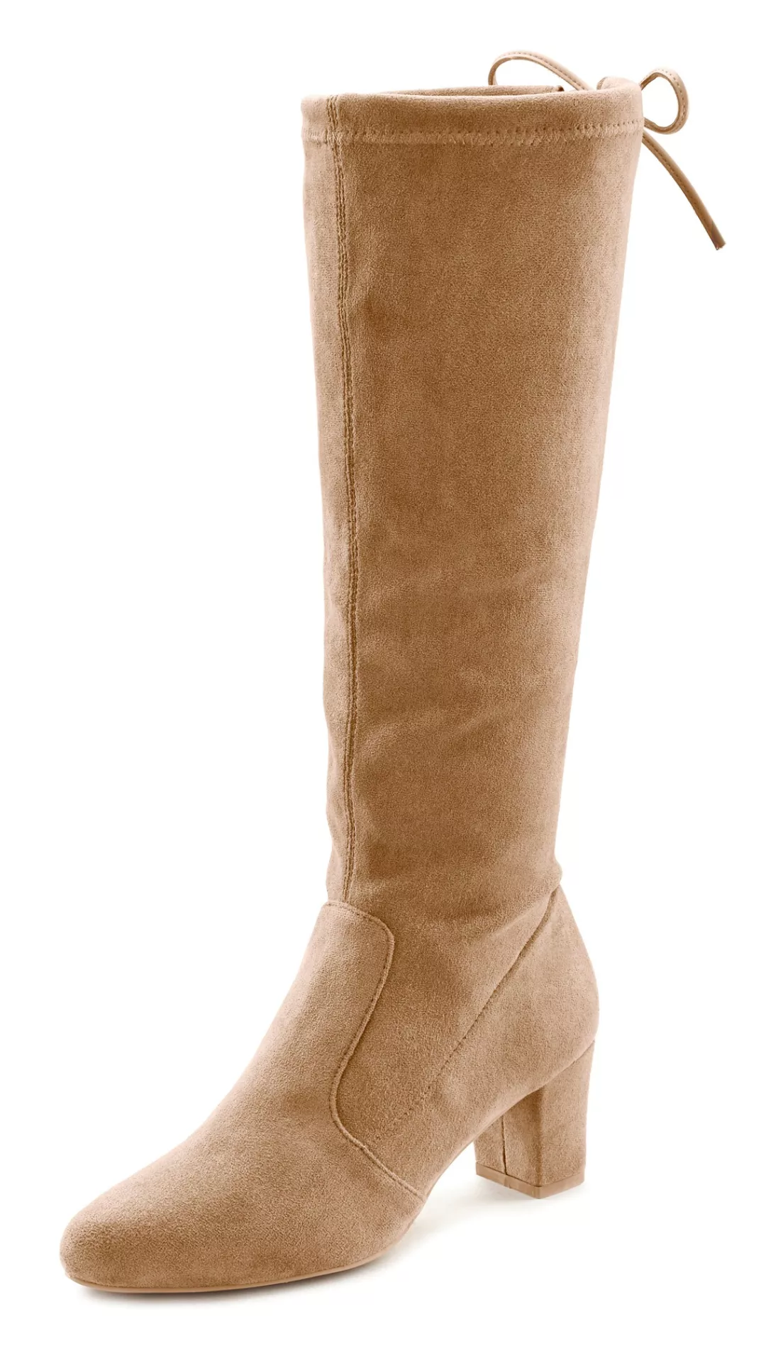 LASCANA Schlupfstiefel, Schlupfboots, Slouchy Boots, Slip-On, Stretch & Blo günstig online kaufen