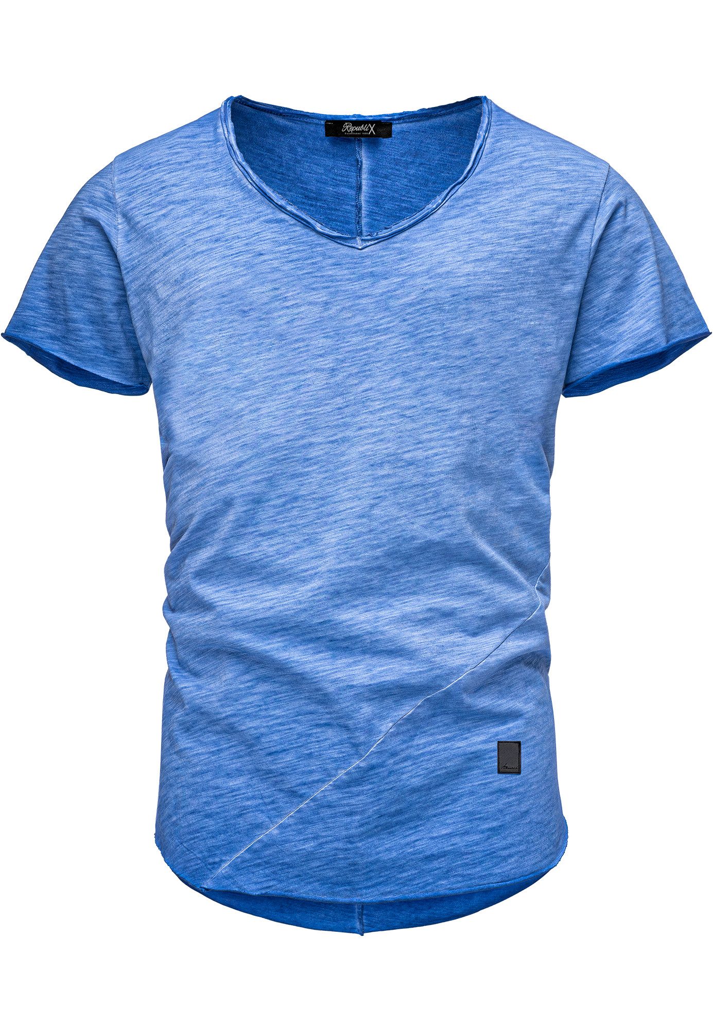 REPUBLIX T-Shirt AVA Herren Vintage Oversize günstig online kaufen