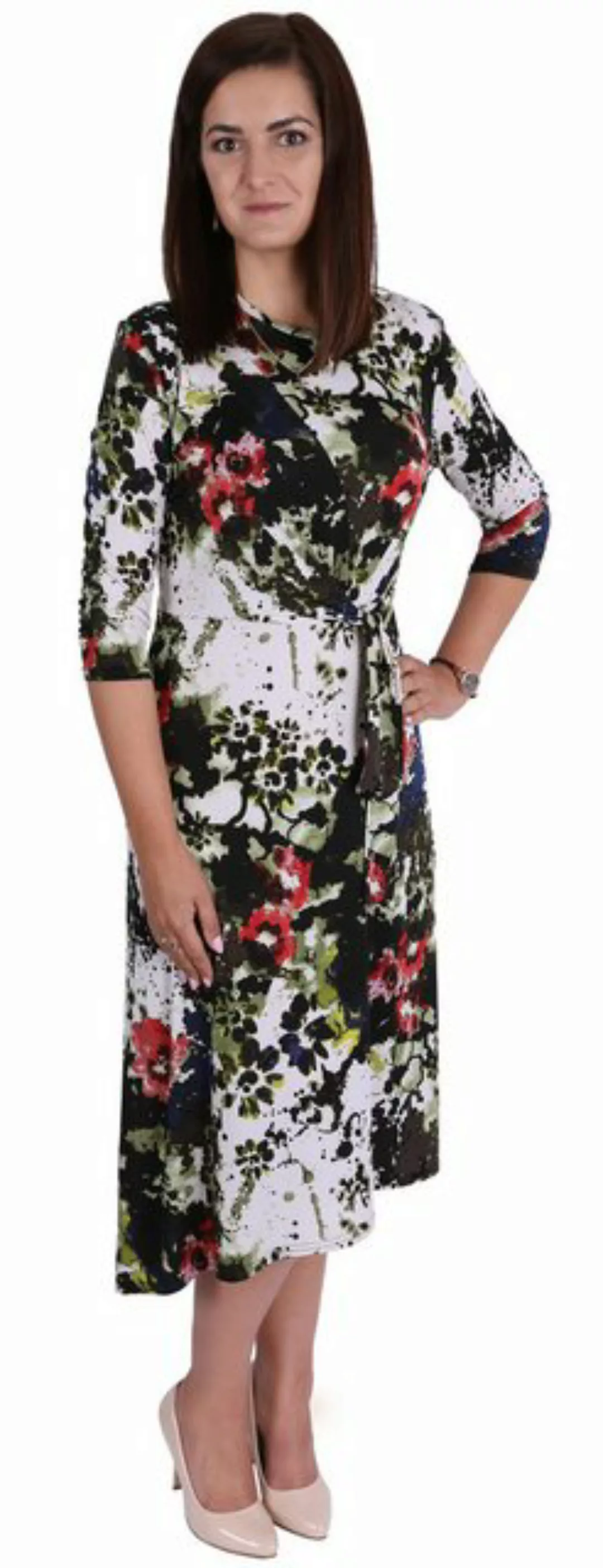 Sarcia.eu Midikleid Kleid in abstrakten Blumen John Zack M günstig online kaufen