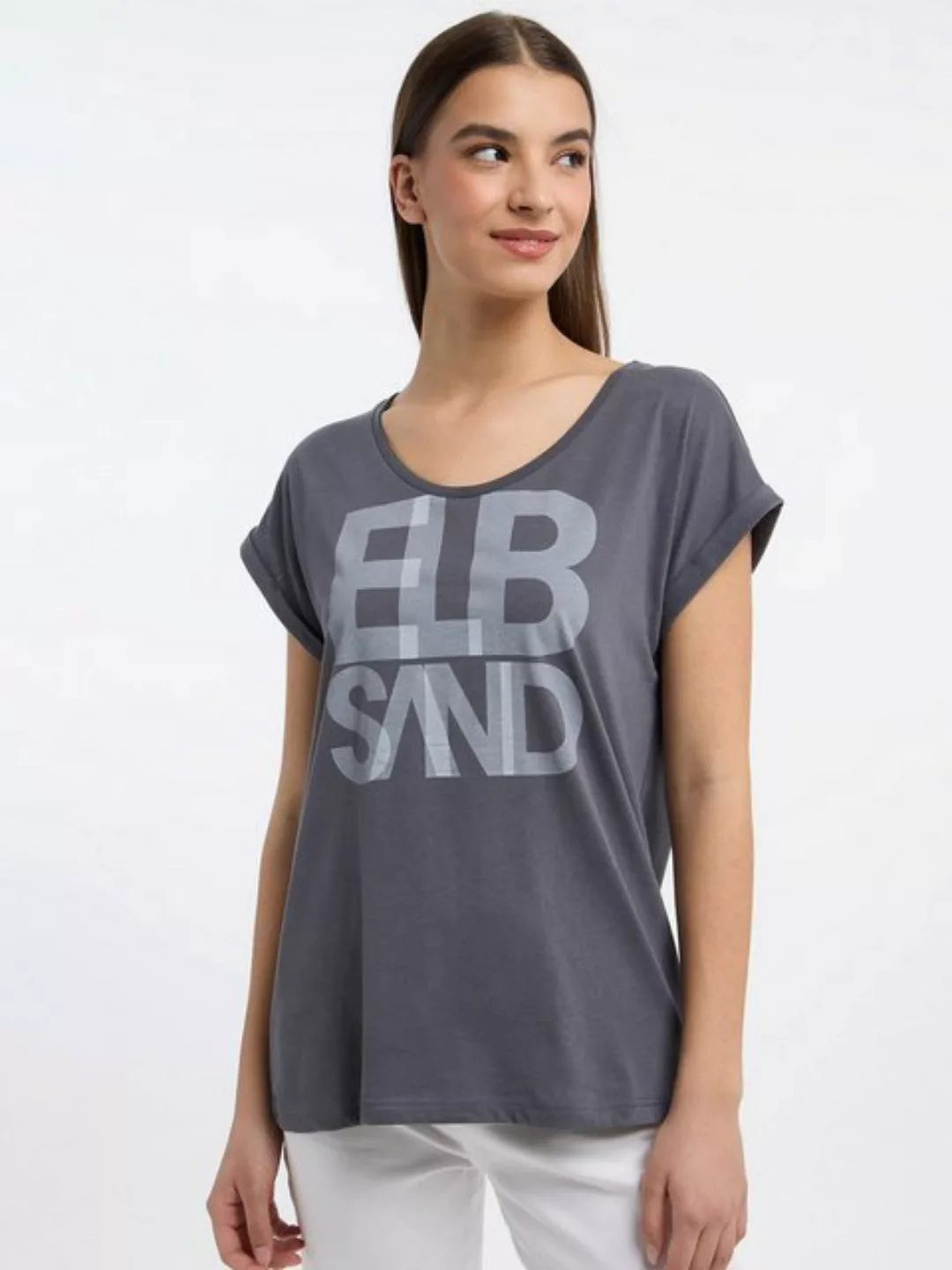 Elbsand T-Shirt Eldis Charcoal günstig online kaufen