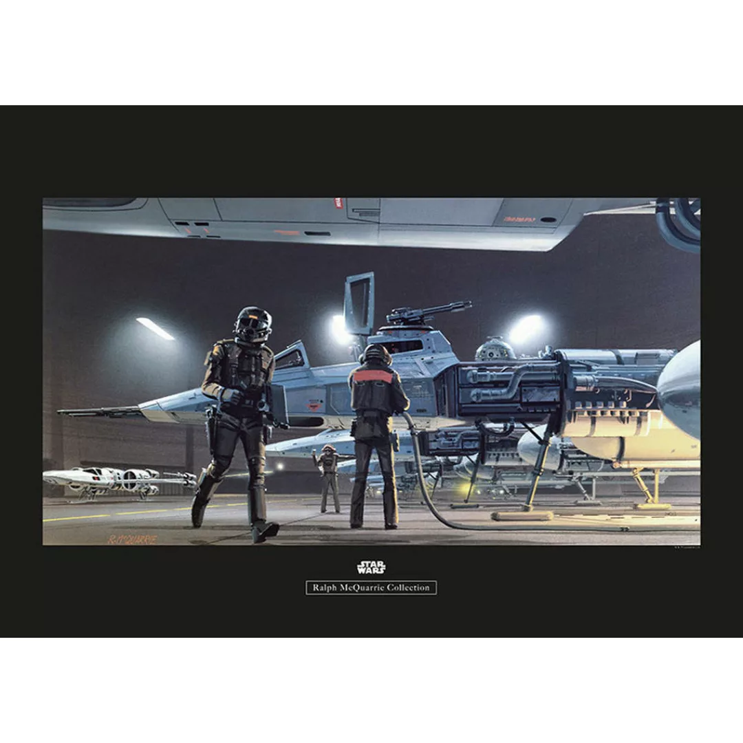 KOMAR Wandbild - Star Wars Classic RMQ Yavin Y-Wing - Größe: 70 x 50 cm meh günstig online kaufen