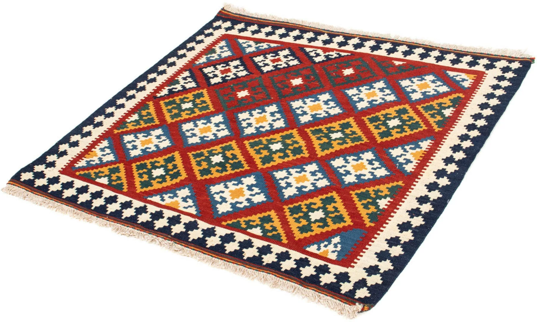 morgenland Wollteppich »Kelim - Oriental quadratisch - 100 x 97 cm - dunkel günstig online kaufen