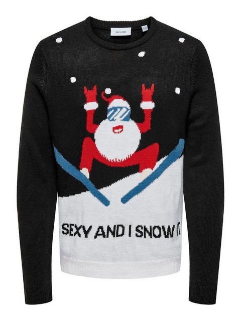 ONLY & SONS Weihnachtspullover - ONSXMAS REG 5 PLACEMENT CREW KNIT - Weihna günstig online kaufen