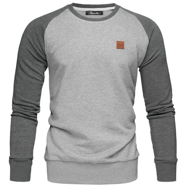 REPUBLIX Sweatshirt ADAM Herren Pullover mit Rundhalsausschnitt & Raglan-Är günstig online kaufen