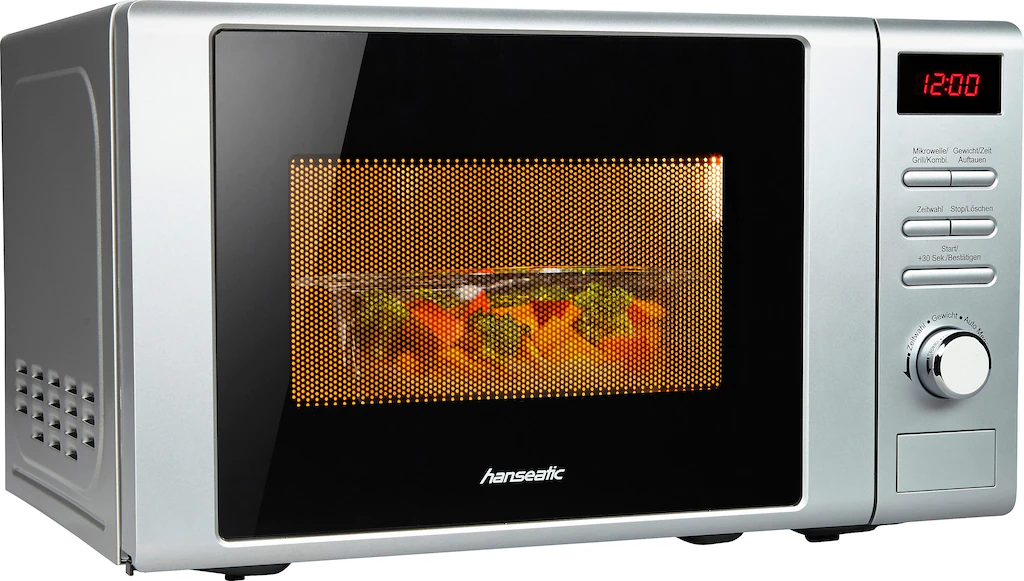 Hanseatic Mikrowelle »AG720CGE-PM«, Grill, 700 W, Auftaufunktion, 8 Automat günstig online kaufen