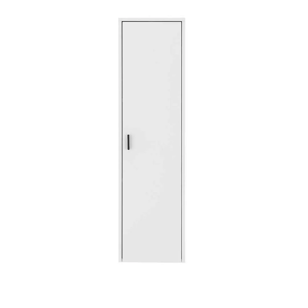 Wohnzimmerhängeschrank in Weiß matt 120 cm hoch - 33 cm breit günstig online kaufen