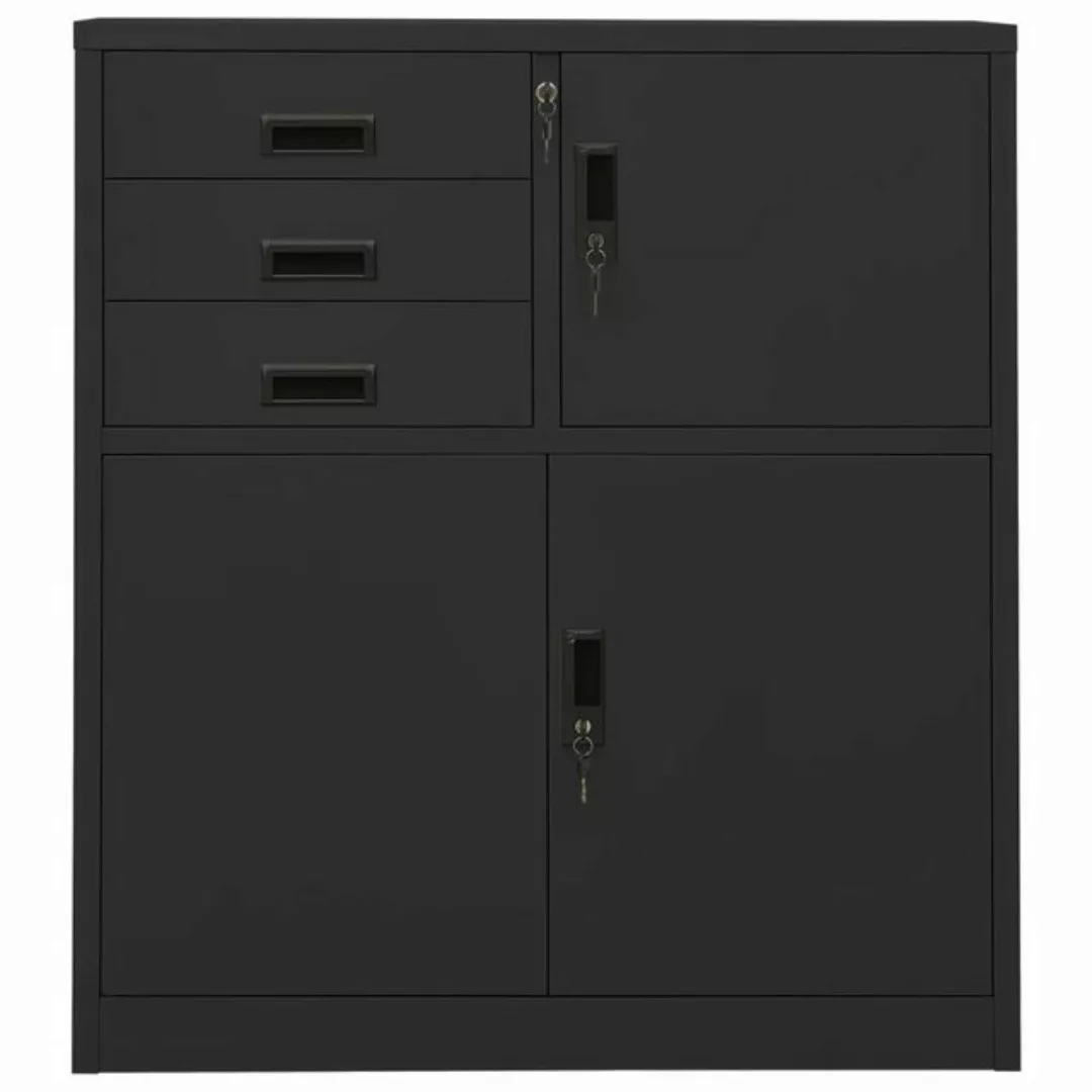 vidaXL Aktenschrank Büroschrank Anthrazit 90x40x102 cm Stahl günstig online kaufen