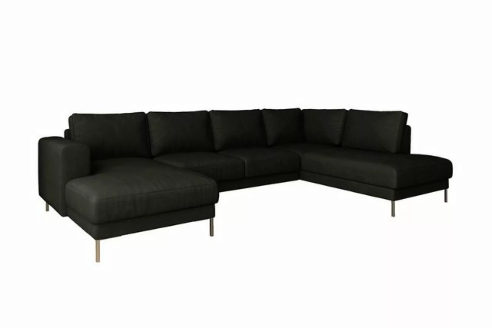 99rooms Wohnlandschaft Santini, Sofa, U-Form, Metall günstig online kaufen