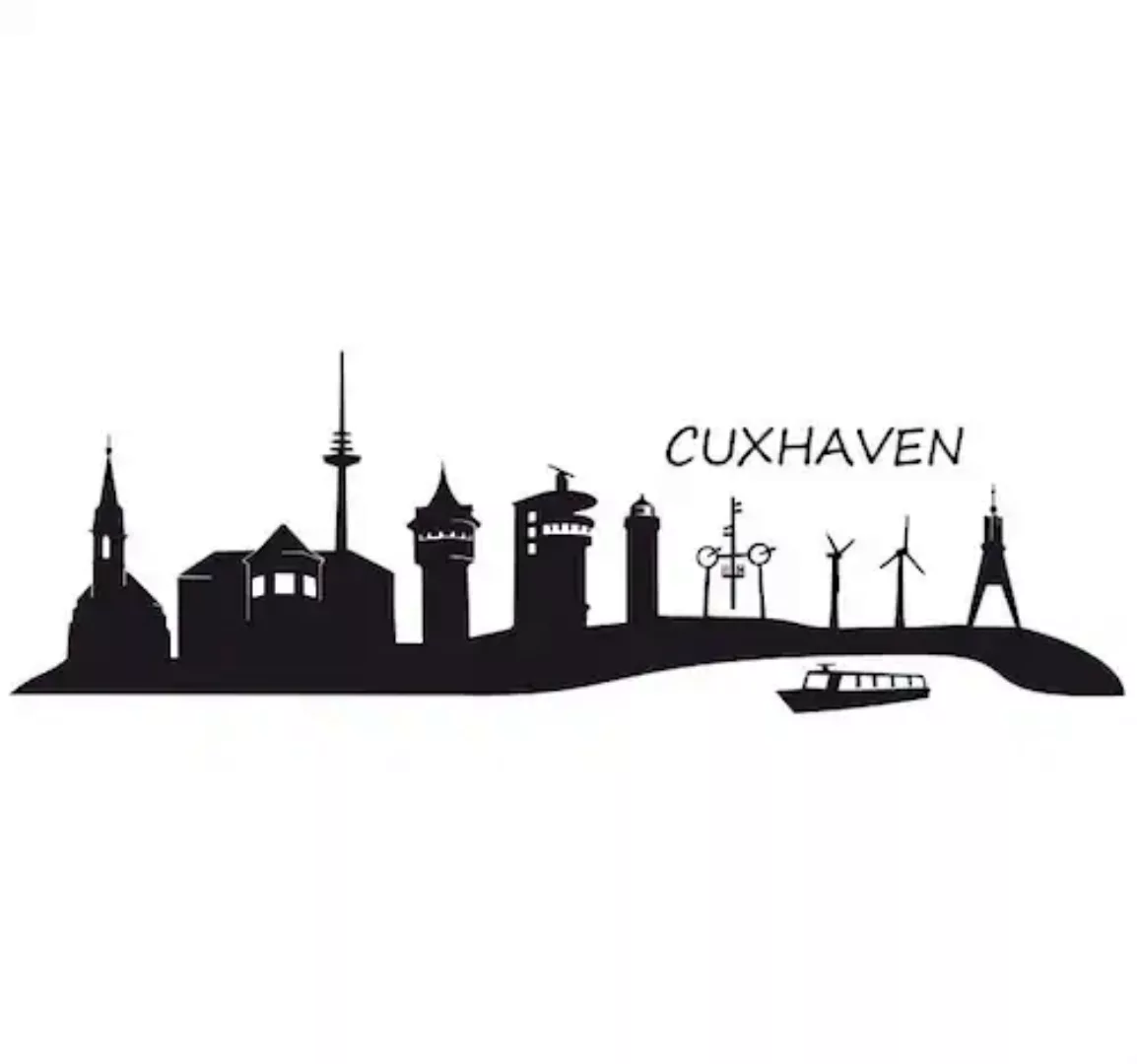 Wall-Art Wandtattoo »XXL Stadt Skyline Cuxhaven 120cm«, (Set, 1 St.), selbs günstig online kaufen