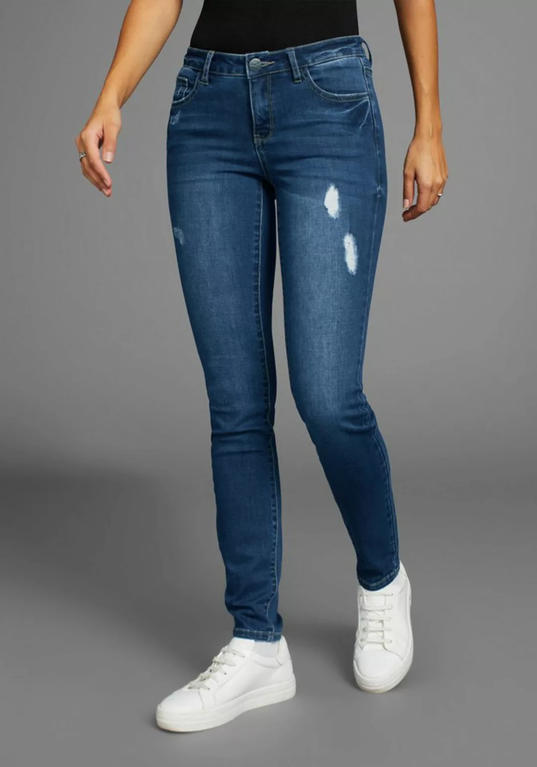 Arizona Skinny-fit-Jeans Ultra-Stretch Mid Waist günstig online kaufen