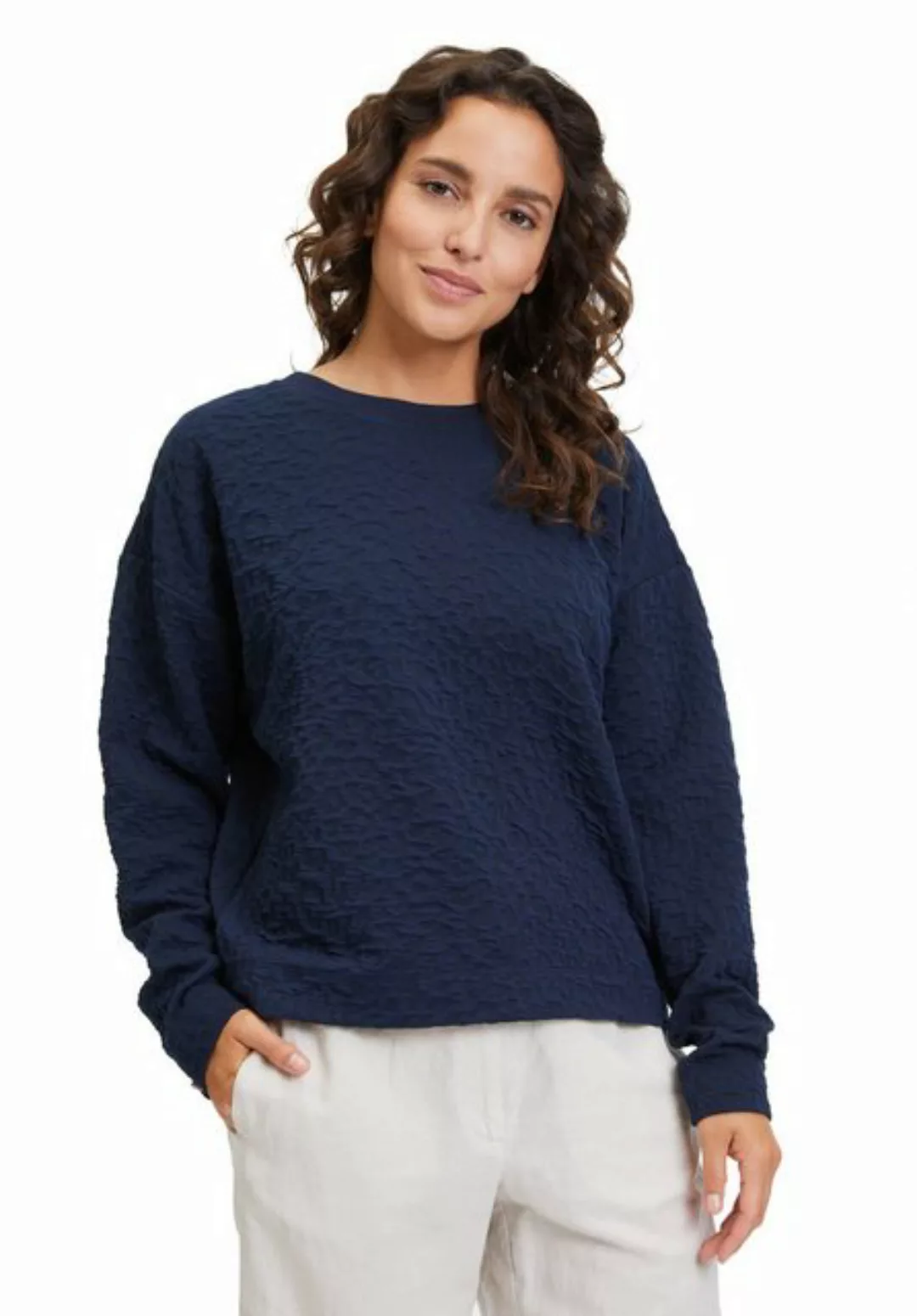Betty&Co Sweatshirt mit Struktur (1-tlg) Struktur günstig online kaufen